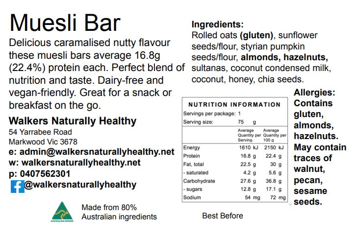 Protein Muesli Bar