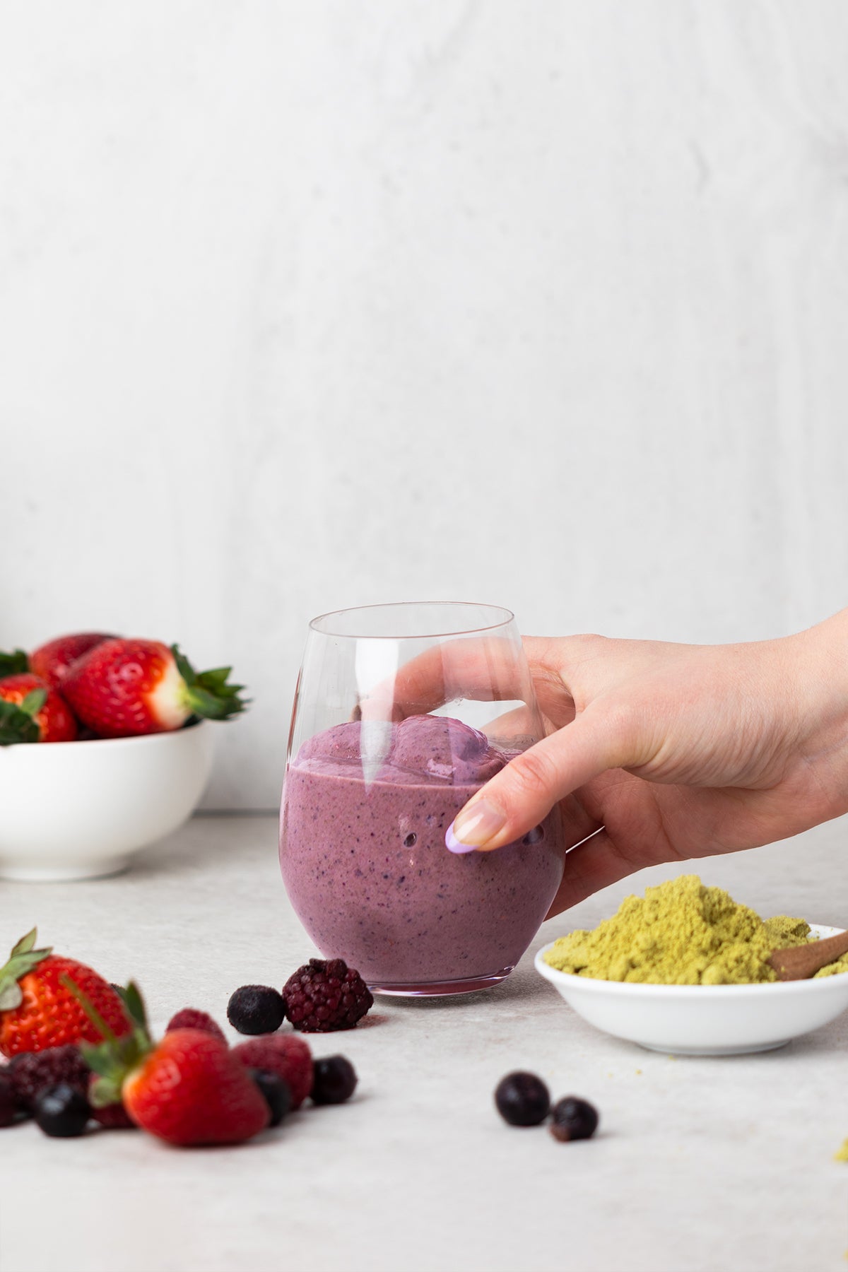 Protein Smoothie Blueberry & Banana (recovery smoothie)