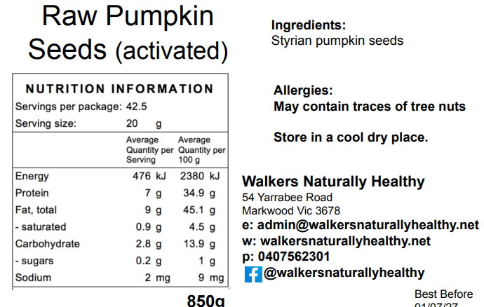 Raw Pumpkin Seeds